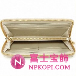ミュウミュウ MIU MIU ラウンドファスナー式長財布 サイフ 財布 さいふ オフホワイト 5M0506-ST-COCCO